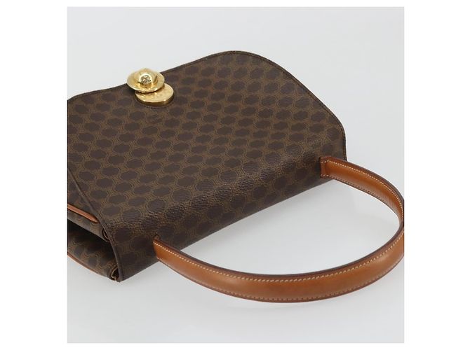 Céline Borsa a mano in tela Macadam Star Ball CELINE marrone oro Auth YKZ830A D'oro - vista 6
