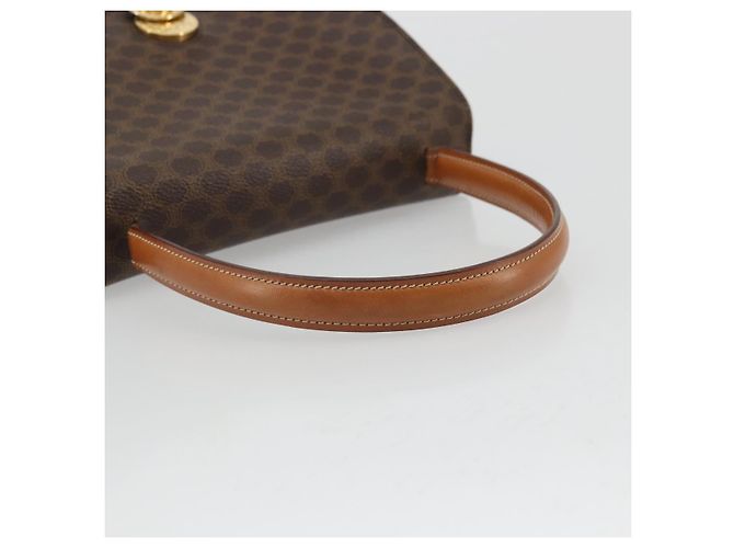 Céline Borsa a mano in tela Macadam Star Ball CELINE marrone oro Auth YKZ830A D'oro - vista 7