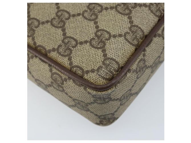 GUCCI GG Supreme Clutch Bag PVC Beige Oro Auth YKZ053 - vista 16