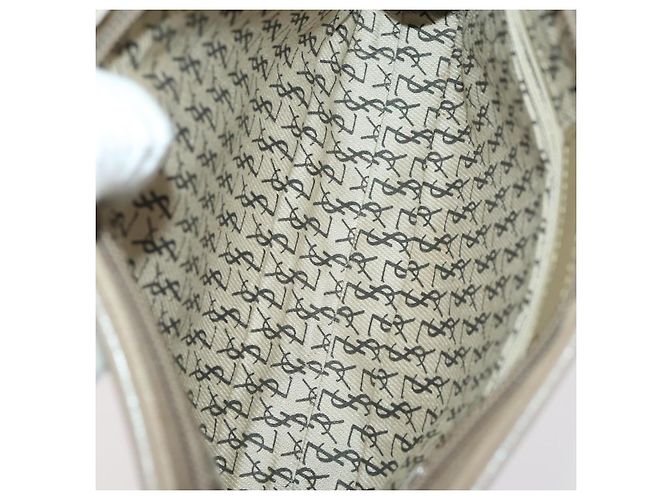 Borsa a mano in pelle Burberrys Saint Laurent 2 pezzi marrone beige Auth 166798 - vista 16