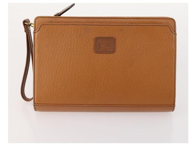 Borsa a mano in pelle Burberrys Saint Laurent 2 pezzi marrone beige Auth 166798 - vista 2