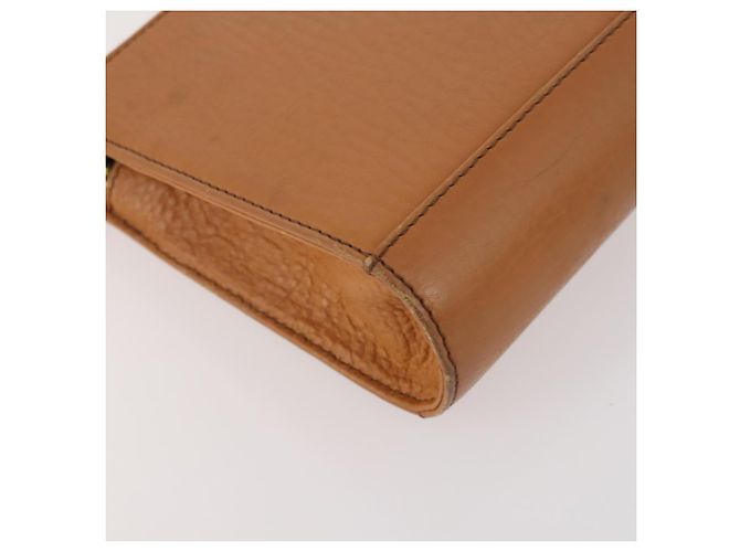 Borsa a mano in pelle Burberrys Saint Laurent 2 pezzi marrone beige Auth 166798 - vista 7