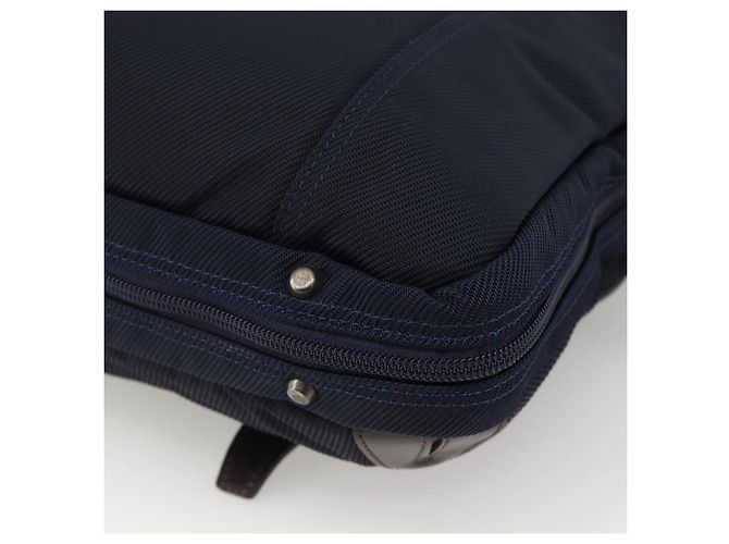 Borsa da lavoro Burberry Black Label 2 vie Nero Argento Auth mr2251 - vista 16