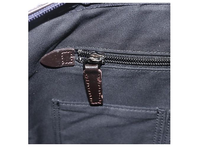 Borsa da lavoro Burberry Black Label 2 vie Nero Argento Auth mr2251 - vista 22