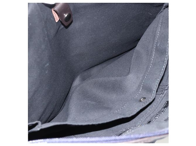 Borsa da lavoro Burberry Black Label 2 vie Nero Argento Auth mr2251 - vista 24