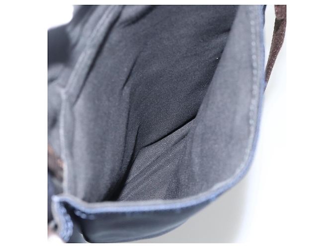 Borsa da lavoro Burberry Black Label 2 vie Nero Argento Auth mr2251 - vista 25