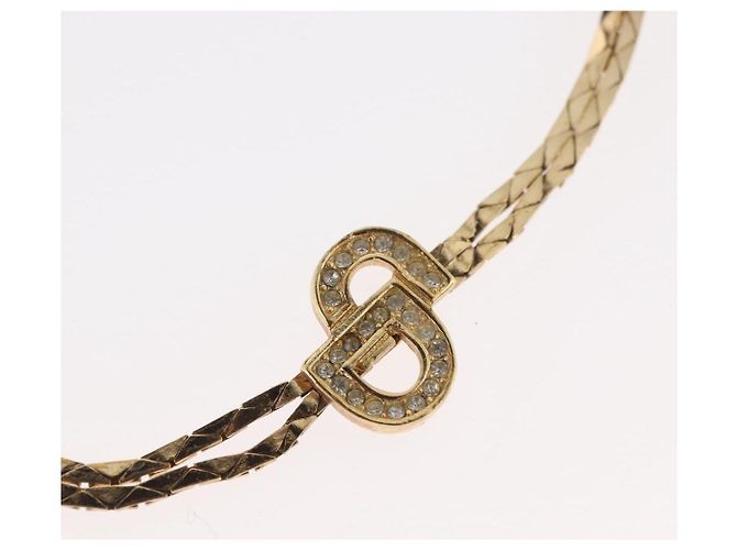 Collana Christian Dior metallo Due set Oro Auth ka3709 D'oro - vista 16