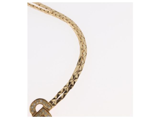 Collana Christian Dior metallo Due set Oro Auth ka3709 D'oro - vista 17