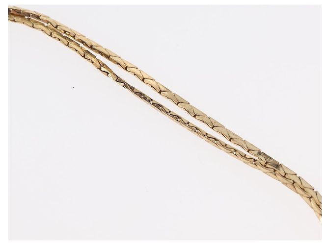 Collana Christian Dior metallo Due set Oro Auth ka3709 D'oro - vista 18