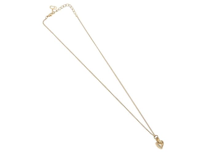 Collana Christian Dior metallo Due set Oro Auth ka3709 D'oro - vista 2