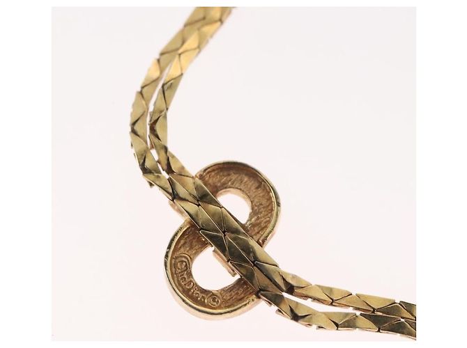 Collana Christian Dior metallo Due set Oro Auth ka3709 D'oro - vista 25