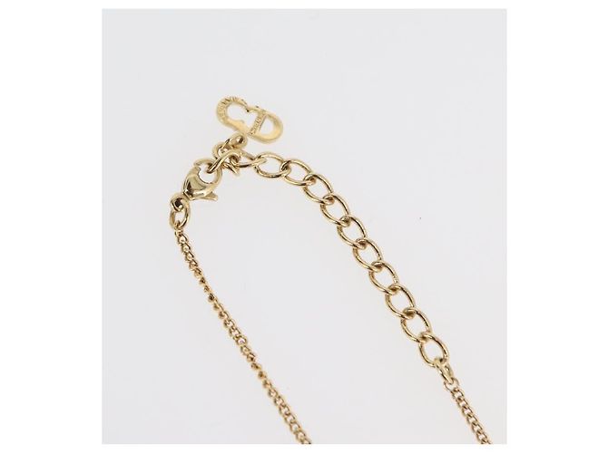 Collana Christian Dior metallo Due set Oro Auth ka3709 D'oro - vista 7