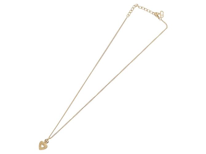 Collana Christian Dior metallo Due set Oro Auth ka3709 D'oro - vista 8