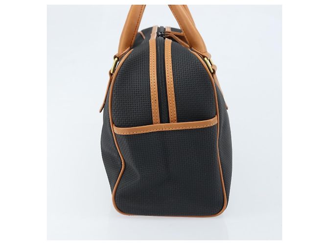 SAINT LAURENT Borsa a Mano PVC Tela Nera Oro Auth fm5269 Nero D'oro - vista 3