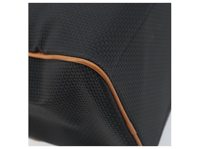 SAINT LAURENT Borsa a Mano PVC Tela Nera Oro Auth fm5269 Nero D'oro - vista 9