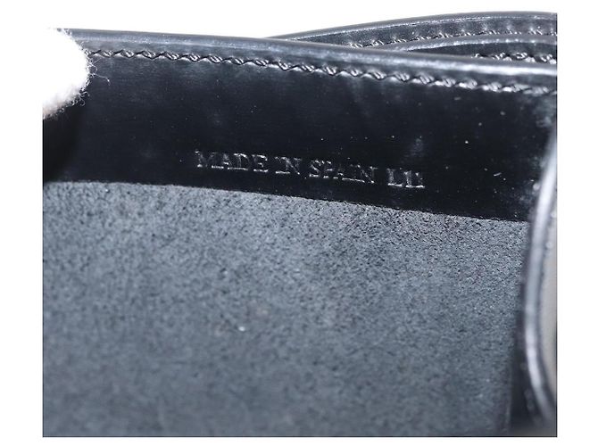 LOEWE Borsa Clutch Anagram in Pelle Nera Argento Auth BA11869 Nero - vista 11