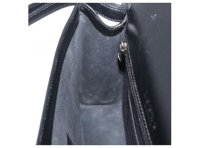 LOEWE Borsa Clutch Anagram in Pelle Nera Argento Auth BA11869 Nero - vista 19