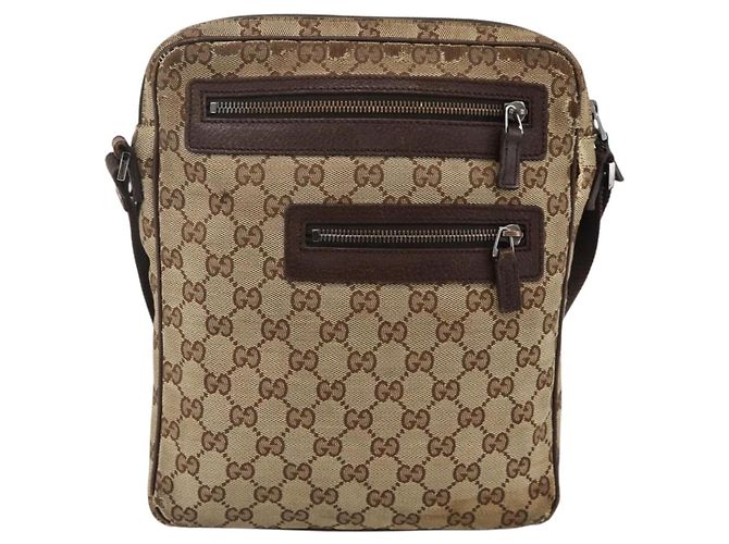 Borsa a Spalla GG Supreme Gucci Beige Argento 92551 Auth INZ071 - vista 13
