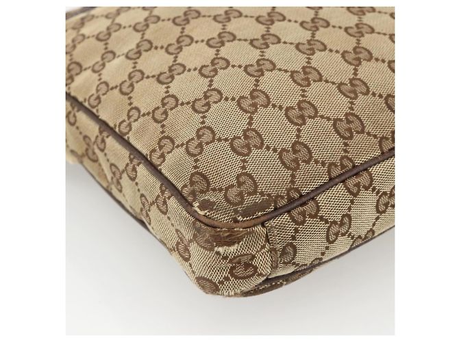 Borsa a Spalla GG Supreme Gucci Beige Argento 92551 Auth INZ071 - vista 15