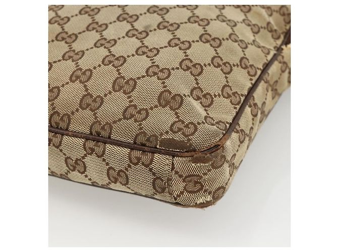 Borsa a Spalla GG Supreme Gucci Beige Argento 92551 Auth INZ071 - vista 16