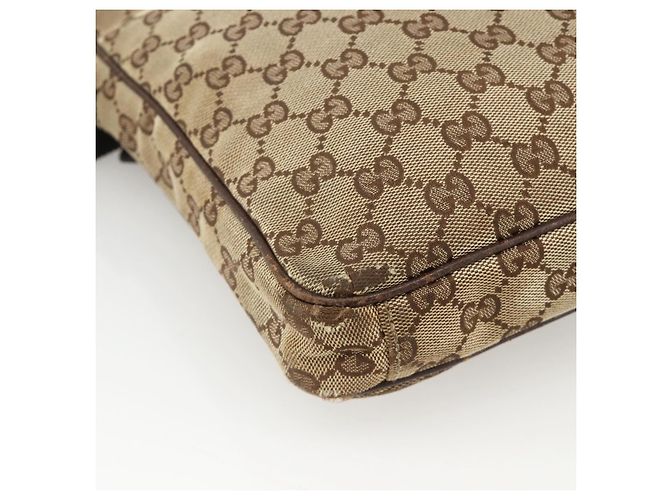 Borsa a Spalla GG Supreme Gucci Beige Argento 92551 Auth INZ071 - vista 17