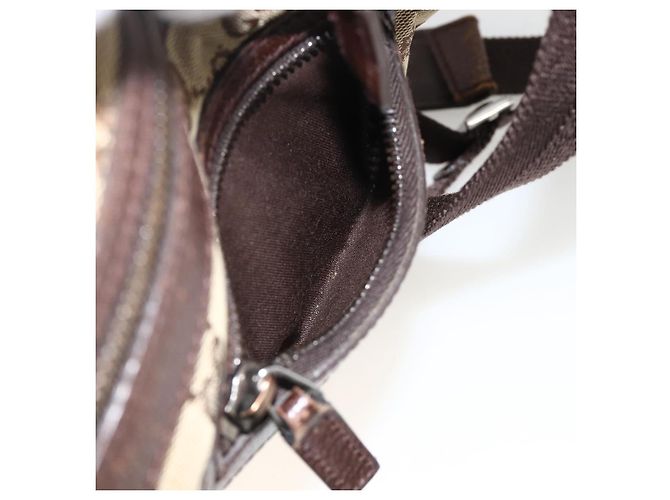 Borsa a Spalla GG Supreme Gucci Beige Argento 92551 Auth INZ071 - vista 25