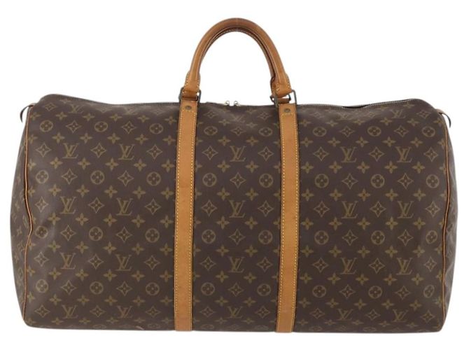 LOUIS VUITTON Borsa Boston Monogram Keepall 60 M41422 Auth LV 167184 Monogramma - vista 13
