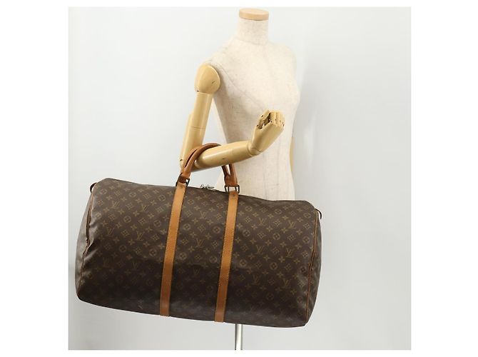 LOUIS VUITTON Borsa Boston Monogram Keepall 60 M41422 Auth LV 167184 Monogramma - vista 22