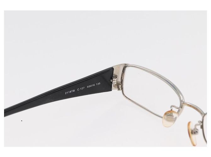 Gafas CHANEL plástico metal 3 Set Gris Negro CC Auth bs34338 Castaño - vista 17