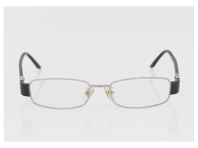 Gafas CHANEL plástico metal 3 Set Gris Negro CC Auth bs34338 Castaño - vista 18
