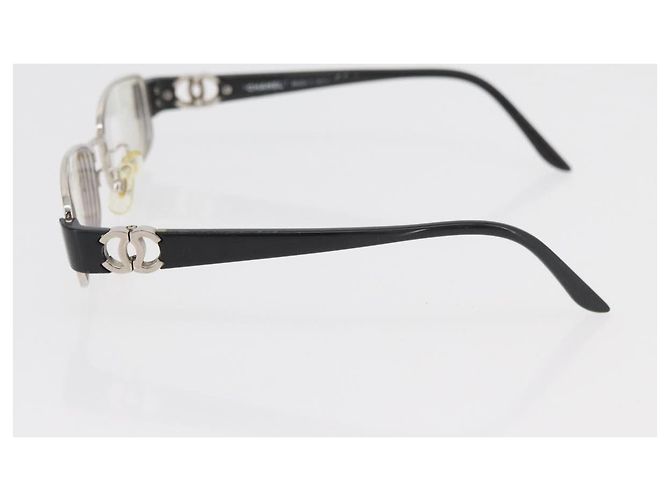 Gafas CHANEL plástico metal 3 Set Gris Negro CC Auth bs34338 Castaño - vista 22