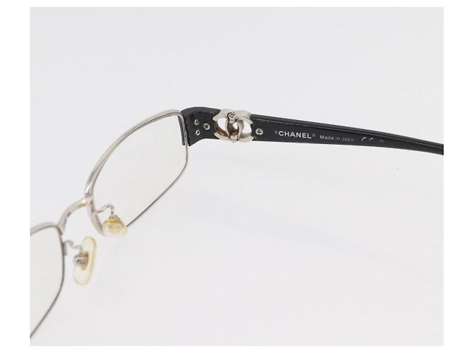 Gafas CHANEL plástico metal 3 Set Gris Negro CC Auth bs34338 Castaño - vista 25