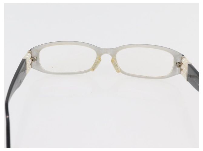 Gafas CHANEL plástico metal 3 Set Gris Negro CC Auth bs34338 Castaño - vista 3