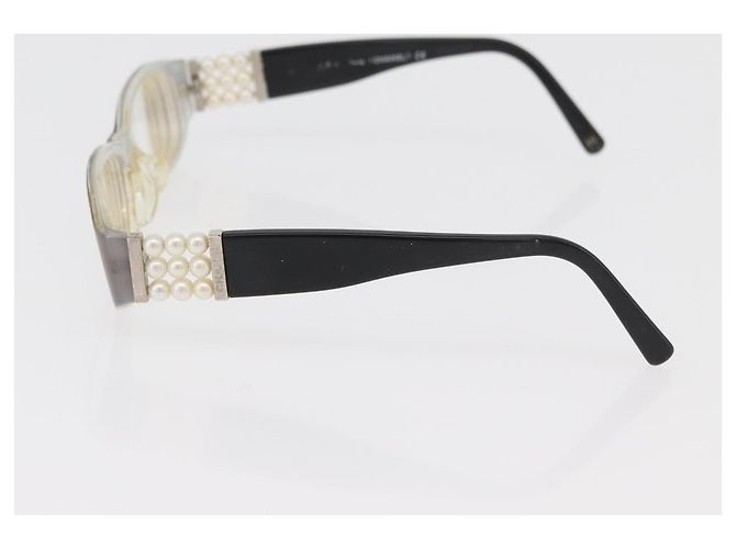 Gafas CHANEL plástico metal 3 Set Gris Negro CC Auth bs34338 Castaño - vista 7