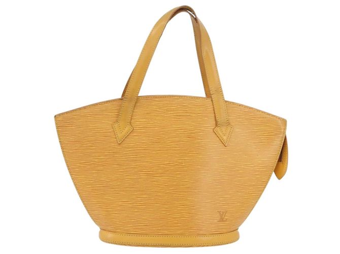 LOUIS VUITTON Borsa a Mano Epi Saint Jacques Gialla M52279 LV Auth hk3627 Giallo - vista 13
