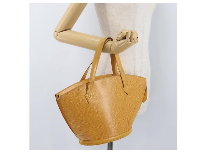 LOUIS VUITTON Borsa a Mano Epi Saint Jacques Gialla M52279 LV Auth hk3627 Giallo - vista 24