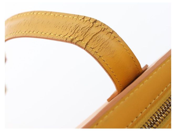 LOUIS VUITTON Borsa a Mano Epi Saint Jacques Gialla M52279 LV Auth hk3627 Giallo - vista 9