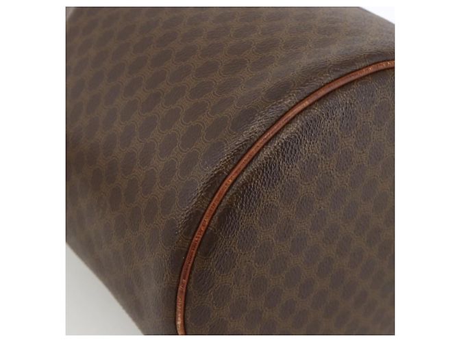 Céline Borsa a spalla in tela Macadam CELINE in pelle PVC marrone e oro Auth BAZ797 D'oro - vista 14