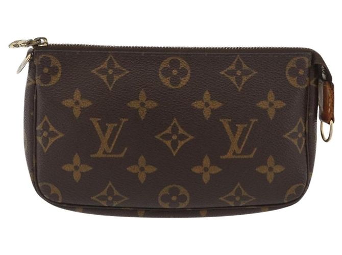 LOUIS VUITTON Mini Pochette Accessori Monogram Pouch M58009 LV Auth BAZ466 Monogramma - vista 13