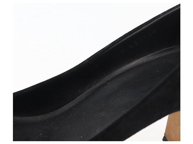 CHANEL Décolleté in Camoscio 36 1/2 C Nero CC Auth 174628A - vista 13