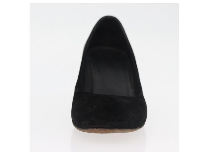 CHANEL Décolleté in Camoscio 36 1/2 C Nero CC Auth 174628A - vista 31