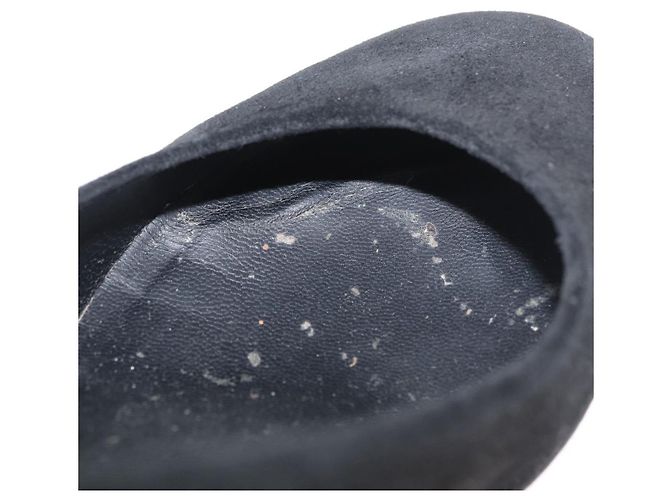 CHANEL Décolleté in Camoscio 36 1/2 C Nero CC Auth 174628A - vista 36