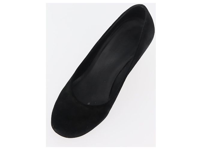 CHANEL Décolleté in Camoscio 36 1/2 C Nero CC Auth 174628A - vista 6