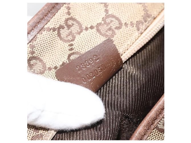 GUCCI GG Canvas Tote Bag Beige Silber 28892 Auth AMZ559 - Ansicht 12