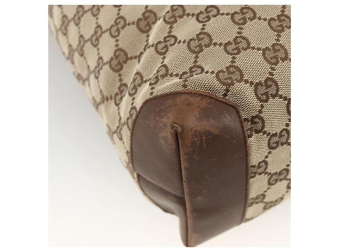 GUCCI GG Canvas Tote Bag Beige Silber 28892 Auth AMZ559 - Ansicht 16