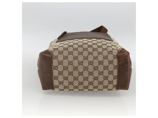GUCCI GG Canvas Tote Bag Beige Silber 28892 Auth AMZ559 - Ansicht 5