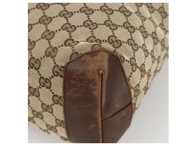 GUCCI GG Canvas Tote Bag Beige Silber 28892 Auth AMZ559 - Ansicht 9