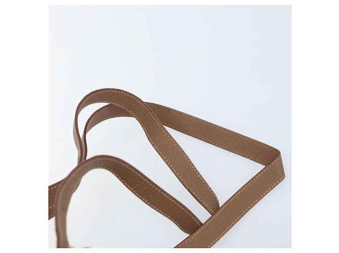 Bamboo Zaino in Bambù GUCCI Camoscio Marrone Oro 003 1705 0030 Auth AMZ377 D'oro - vista 15