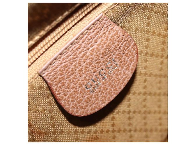 Bamboo Zaino in Bambù GUCCI Camoscio Marrone Oro 003 1705 0030 Auth AMZ377 D'oro - vista 23