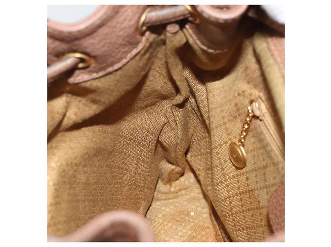 Bamboo Zaino in Bambù GUCCI Camoscio Marrone Oro 003 1705 0030 Auth AMZ377 D'oro - vista 25